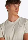 Tommy Jeans Linear Chest Logo T-Shirt, Beige Heather