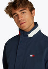 Tommy Jeans Essential Colour Block Collar Jacket, Dark Night Navy