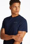 Tommy Jeans Linear Chest Logo T-Shirt, Dark Night Navy