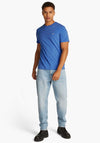 Tommy Jeans Jasper Heathered Extra Slim T-Shirt, Tempo Blue