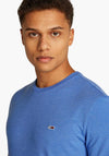 Tommy Jeans Jasper Heathered Extra Slim T-Shirt, Tempo Blue