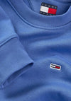 Tommy Jeans Flag Logo Sweatshirt, Tempo Blue