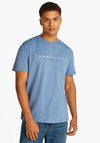 Tommy Jeans Logo Embroidery T-Shirt, Colorado Blue