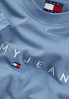 Tommy Jeans Logo Embroidery T-Shirt, Colorado Blue