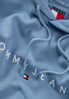 Tommy Jeans Linear Logo Hoodie, Colorado Blue