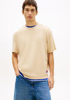 Tommy Jeans 90s Waving Flag Back Graphic T-Shirt, Gold