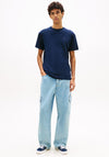 Tommy Jeans Flag Logo T-Shirt, Dark Night Navy