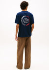 Tommy Jeans Circular Back Graphic T-Shirt, Dark Night Navy