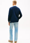 Tommy Jeans Badge Rugby Polo Shirt, Navy