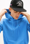 Tommy Jeans Flag Hoodie, Blue Twilight