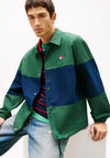 Tommy Jeans Colour Block Overshirt, Pine Green