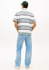 Tommy Jeans Rugby Stripe Polo Shirt, Grey Multi