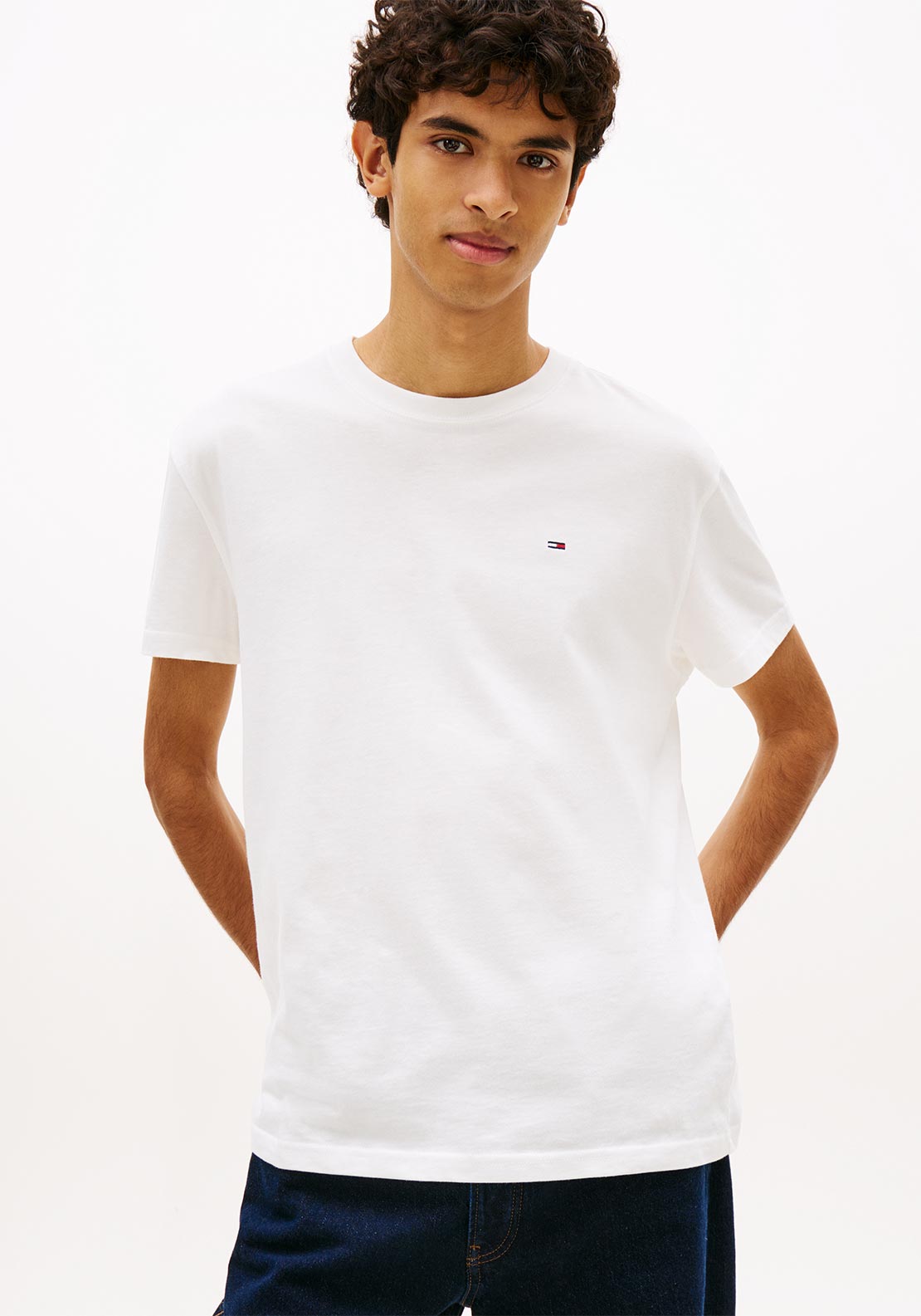Tommy Jeans Flag Logo T-Shirt, White