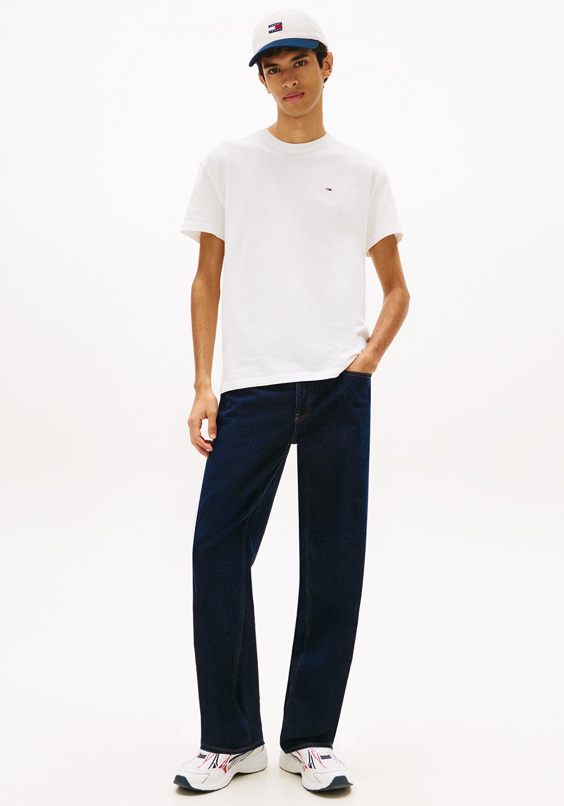 Tommy Jeans Flag Logo T-Shirt, White