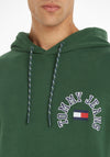 Tommy Jeans Arched Logo Hoodie, Collegiate Green
