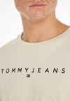 Tommy Jeans Linear Logo T-Shirt, Newsprint
