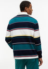 Tommy Jeans Stripe Rugby Shirt, Navy Multi