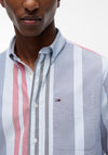 Tommy Jeans Fun Stripe Oxford Shirt, Blue Iris