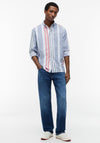 Tommy Jeans Fun Stripe Oxford Shirt, Blue Iris
