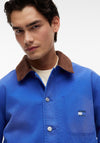 Tommy Jeans Contrast Collar Canvas Chore Jacket, Providence Blue