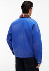 Tommy Jeans Contrast Collar Canvas Chore Jacket, Providence Blue