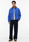 Tommy Jeans Contrast Collar Canvas Chore Jacket, Providence Blue