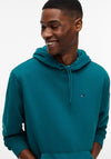 Tommy Jeans Flag Hoodie, Polar Teal