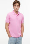 Tommy Jeans Classic Flag Washed Polo Shirt, Pink