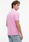 Tommy Jeans Classic Flag Washed Polo Shirt, Pink