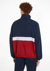 Tommy Jeans Essential Colourblock Windbreaker Jacket, Dark Night Navy