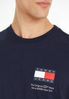 Tommy Jeans Essential Flag T-Shirt, Dark Night Navy