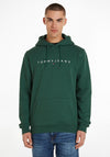 Tommy Jeans Linear Logo Hoodie, Court Green