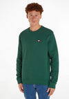 Tommy Jeans Badge Crew Neck Sweatshirt, Court Green