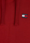 Tommy Jeans Badge Hoodie, Magma Red