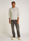 Tommy Jeans Essential Long Sleeve Polo Sweater, Neutral