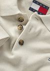 Tommy Jeans Essential Long Sleeve Polo Sweater, Neutral