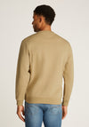 Tommy Jeans Linear Logo Crew Neck Sweatshirt, Sand