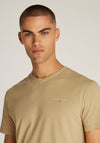 Tommy Jeans Linear Chest Logo T-Shirt, Sand