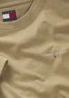 Tommy Jeans Linear Chest Logo T-Shirt, Sand
