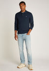 Tommy Jeans Essential Long Sleeve Polo Sweater, Dark Night Navy