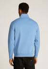 Tommy Jeans Badge Quarter Zip Sweatshirt, Colorado Blue