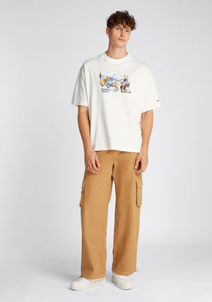 Tommy Jeans Camping Graphic T-Shirt, Off Pearl