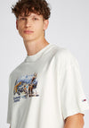 Tommy Jeans Camping Graphic T-Shirt, Off Pearl