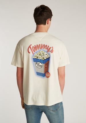 Tommy Jeans Novelty Graphic T-Shirt, Ancient White
