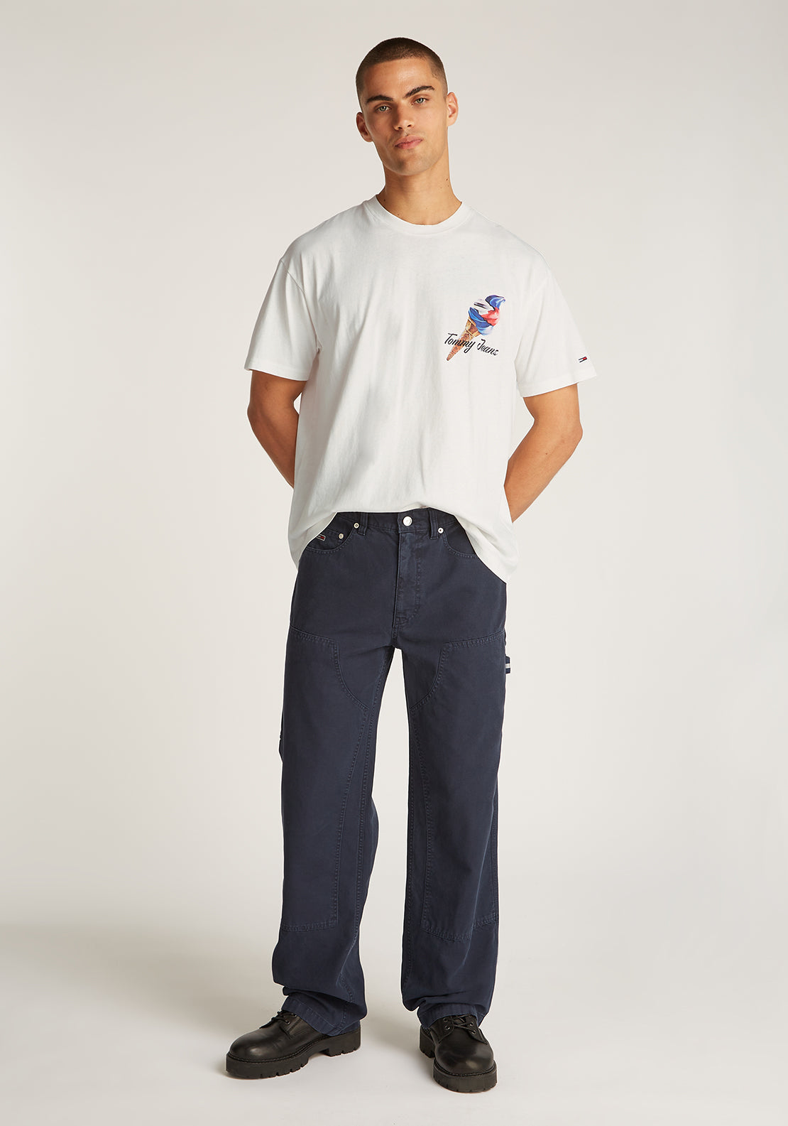 Tommy Jeans Novelty Graphic T-Shirt, Ecru