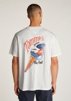 Tommy Jeans Novelty Graphic T-Shirt, Ecru