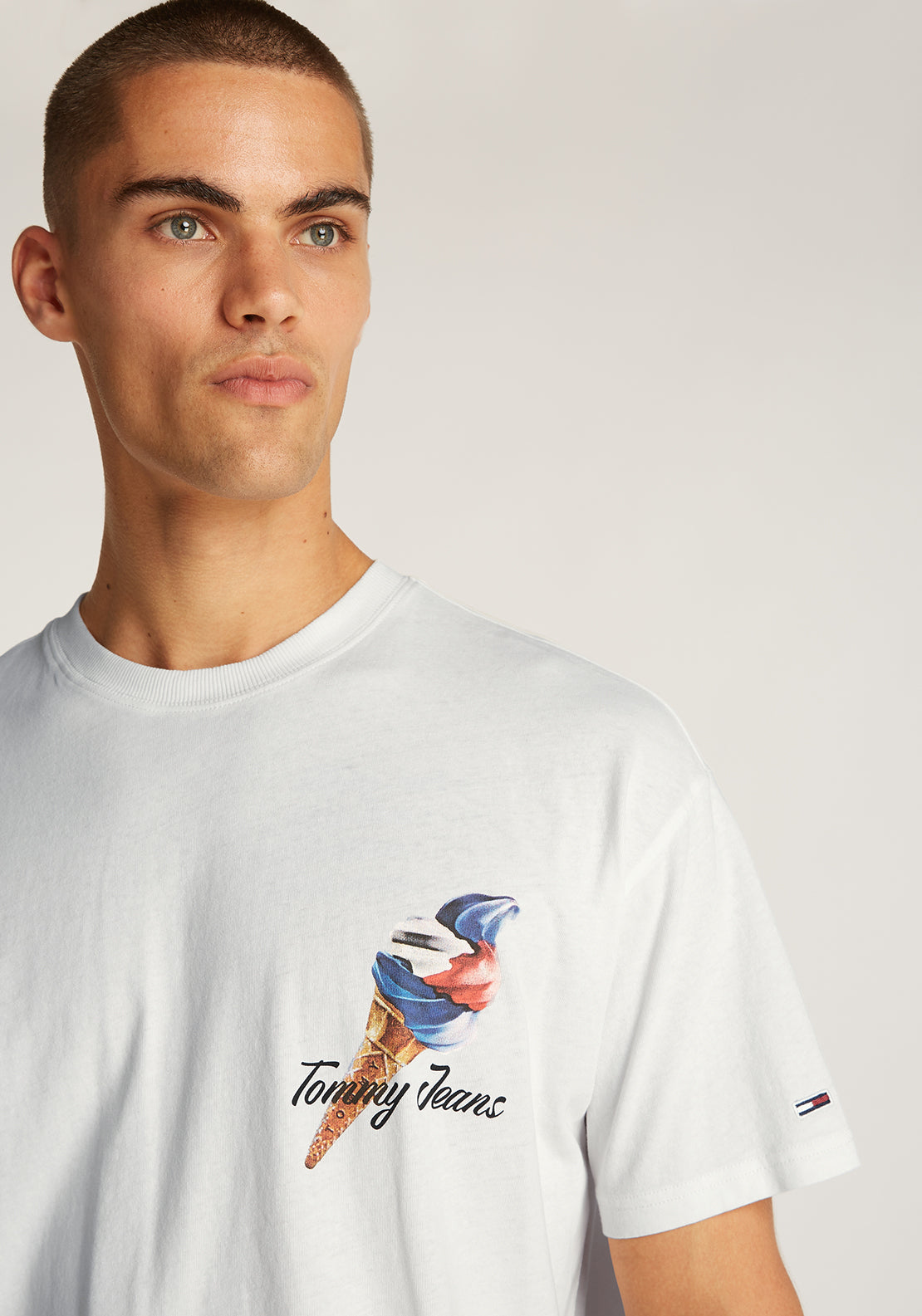 Tommy Jeans Novelty Graphic T-Shirt, Ecru