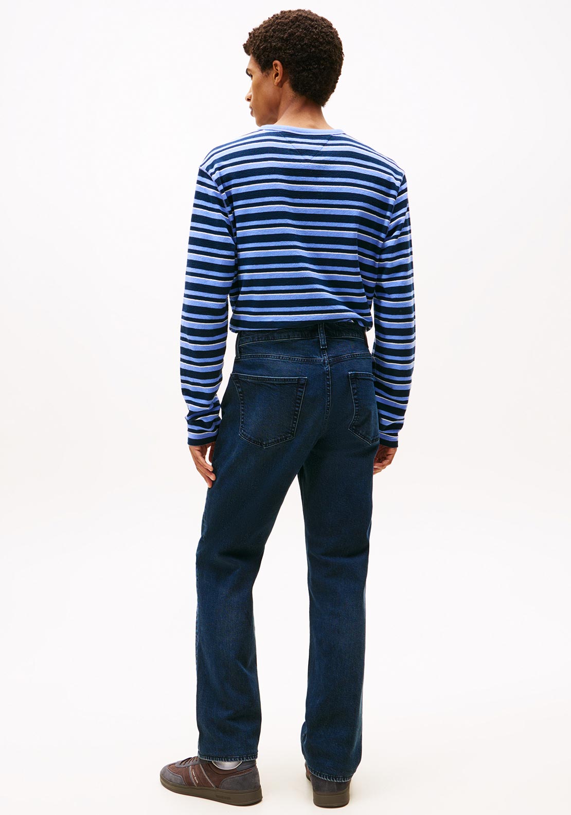 Tommy Jeans Ryan Slim Straight Jeans, Blue Black