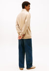 Tommy Jeans Badge Quarter Zip Sweatshirt, Beige