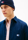 Tommy Jeans Washed Twill Shirt, Dark Night Navy